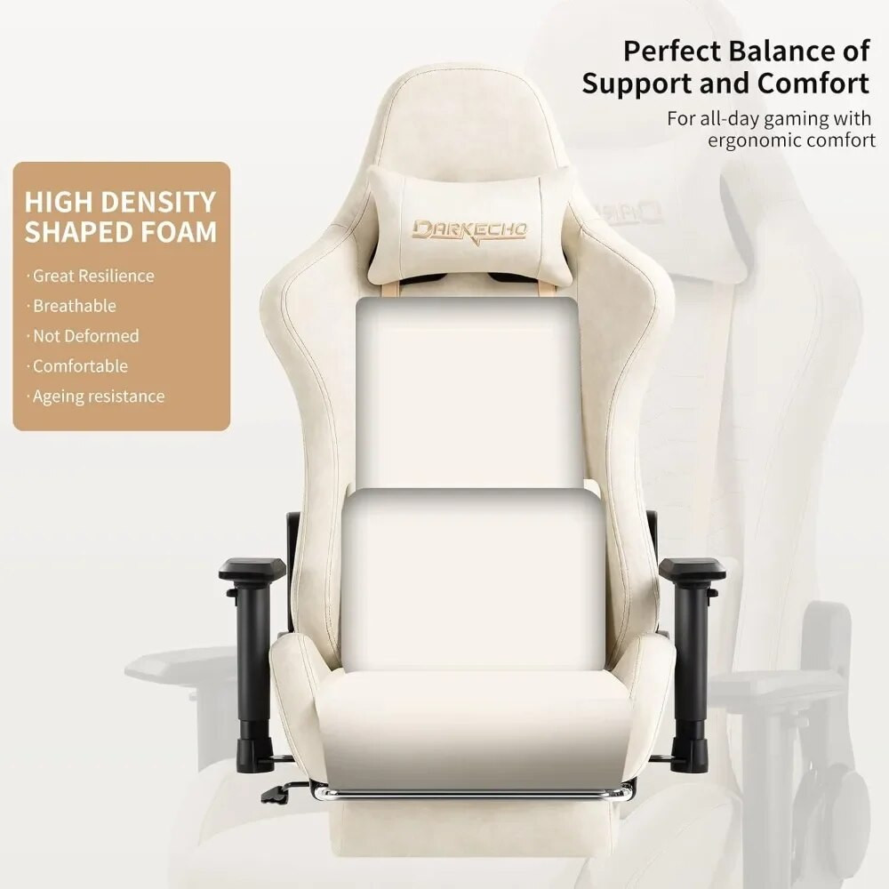 Close-up of chair back and cushioning highlighting support